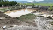 Kayseri Develi'de dolu ve sel felaketi: Tarım arazileri ve mezarlık zarar gördü