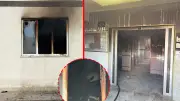 Kayseri'de 12 katlı binada yangın: Yaşlı çift kurtarıldı