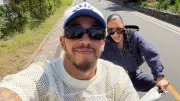 Kim Kardashian ve Lewis Hamilton'ın Bisiklet Keyfi Kaza Anı