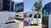 Kırşehir'de işçi servisleri çarpıştı: 17 yaralı, 1 ağır