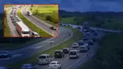 Kurban Bayramı Dönüşünde Kemikli Rampaları'nda Trafik Yoğunluğu