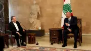 Lübnan Cumhurbaşkanı Avn ile İran Dışişleri Bakanı Erakçi görüştü