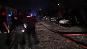 Malatya'da konteyner ofislerde yangın: Çok sayıda konteyner kullanılamaz hale geldi