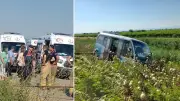 Manisa'da Minibüs Şarampole Devrildi: 6 Yaralı, 1'i Ağır