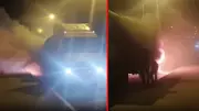 Mardin'de korkutan yangın! Seyir halindeki TIR alev topuna döndü