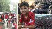 Millilerin Avustralya maçı dev ekranlarda izlendi, mağlubiyet üzdü