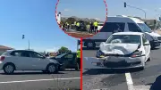 Nevşehir Ürgüp'te korkunç kaza: 2 otomobil çarpıştı, 7 yaralı