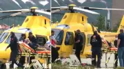 Oltu'da kalp krizi geçiren kadın hava ambulansıyla Erzurum'a sevk edildi