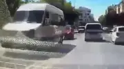 Çorlu'da motosiklet iki araca çarptı: 1 yaralı