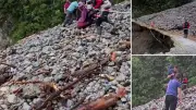 Osmaniye'de Şiddetli Sağanak ve Heyelan Yolu Kapattı