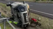 Polatlı'da otomobil takla attı: 1 ağır yaralı