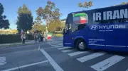 İran Milli Takımı'na Los Angeles'ta Protesto