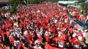 San Francisco'da Türk coşkusu! Binlerce taraftar Paraguay maçı öncesi kırmızı-beyaza boyadı