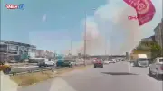 Silivri'de otluk alanda yangın: Çok sayıda itfaiye ekibi sevk edildi