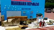Sualtı temizliğinde fırtınada batan tekne kalıntıları bulundu