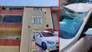 Sultangazi'de 5. kattan araç üzerine düşen yaşlı adam hayatını kaybetti