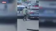 Sultangazi'de yol verme kavgası: Tekme ve yumruklar havada uçuştu