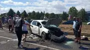 Tekirdağ'da düğün hazırlığı yapan çift kazada yaralandı, gelinin hayati tehlikesi var