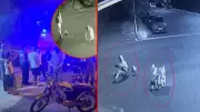 Tekirdağ'da korku dolu anlar: Sollama yaparken motosiklete çarptı, 2 genç yaralandı