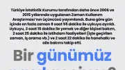 Türkiye'de günlük zaman kullanımı: Uyku 8 saat 55 dakika ile ilk sırada