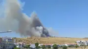 İzmir Dikili'de tarım arazisinde yangın makilik alana sıçradı