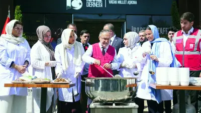 15 Temmuz Derneği'nden şehitler için anlamlı aşure etkinliği