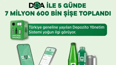 5 Günde 7.6 Milyon Ambalaj Toplandı: DOA Sistemi Büyüyor