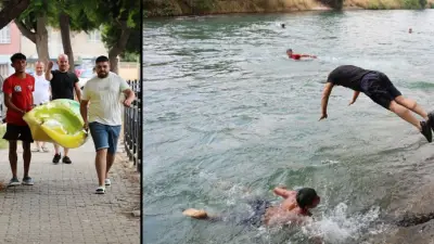 Adana'da mahalleli gönüllü cankurtaran ekibi kurdu, çocukları kanaldan kurtarıyor