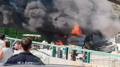 Bodrum'da yapı market deposunda yangın: 1 yaralı