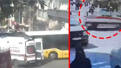 Fatih'te İETT Otobüsü Ambulansa Çarptı: 5 Yaralı