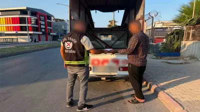 Mersin'de Sosyal Medya Görüntüleriyle Yakalanan Sürücüye 13 Bin Lira Ceza