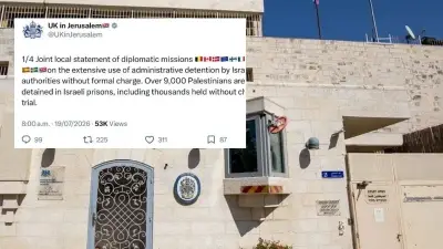 İngiltere Başkonsolosluğu'nun X Hesabı Filistin Paylaşımı Sonrası Kapatıldı