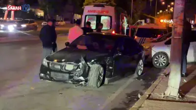 Çorum'da zincirleme kaza: 2'si polis 4 yaralı