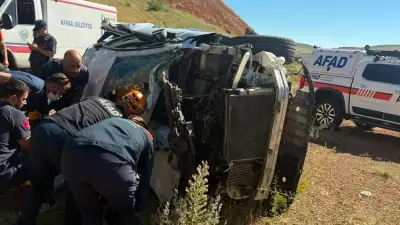 Sivas'ta otomobil şarampole devrildi: 1 ölü, 3 yaralı