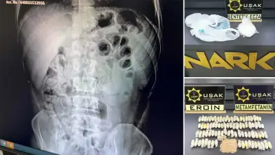 Uşak'ta Röntgen Filmi Uyuşturucu Kuryelerini Ele Verdi: 2 Tutuklama