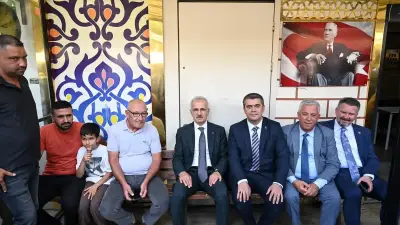 Ulaştırma ve Altyapı Bakanı Uraloğlu Tekirdağ'da Esnafla Buluştu