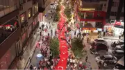 15 Temmuz'un 10. Yılında Bahçelievler'de 100 Metrelik Bayrak Yürüyüşü