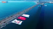 15 Temmuz'un Sembolü Kırmızı Beyaz: 5 Dev Köprü Türk Bayraklarıyla Donatıldı
