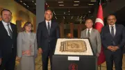 ABD'den iade edilen 13'üncü Zeugma mozaik paneli Gaziantep'te yerine yerleştirildi