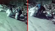 Adana'da geri dönüşüm tesisinde hırsızlık: Maskeli 2 şüpheli 250 bin TL'lik bakır çaldı