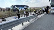 Aksaray'da yolcu otobüsü kazası: Çok sayıda yaralı var