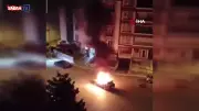 Ankara Elmadağ'da Seyir Halindeki Araç Alev Aldı