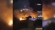 Ankara Kalesi'ndeki otluk alanda yangın çıktı, ekipler müdahale etti