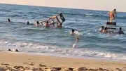 Arnavutköy'de cankurtaran kulesini atlama platformu yaptılar