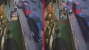 Arnavutköy'de fren yerine gaza basan sürücü bebek arabasına çarptı