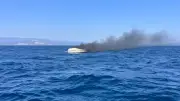 Aydın Didim'de tekne yangını: Denize atlayan 2 kişi kurtarıldı, tekne battı