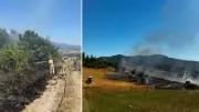 Balıkesir'de 3 ilçede çıkan arazi yangınları kontrol altına alındı