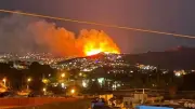 Bodrum'da Geceyi Aydınlatan Orman Yangını: Ekipler Zamanla Yarışıyor