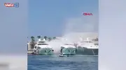 Bodrum'da Lastik Botta Patlama: 1 Yaralı, Yangın Söndürüldü