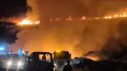 Bodrum'da makilik alanda yangın: Alevler gece saatlerinde yükseldi